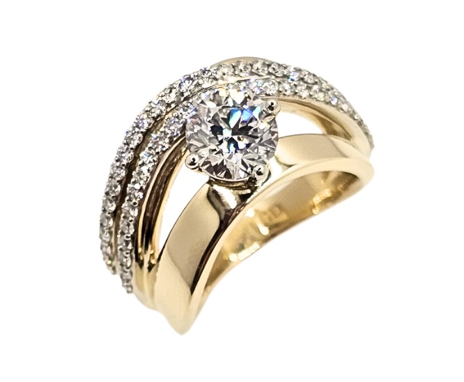 14K Yellow & White Gold Lab Grown Diamond Ring – Fonthill Jewellers