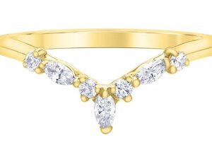 10K Yellow Gold Contour Wedding band