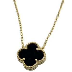 Sterling Silver yellow gold vermeil Van cleef inspired necklace