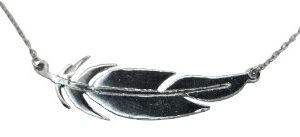 Sterling silver leaf necklace