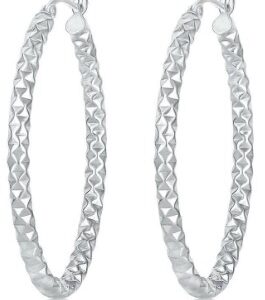Sterling silver hoops