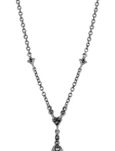 Silver necklace with fresh water pearls