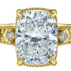 14K yellow gold engagement ring
