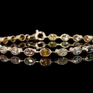 14K diamond bracelet