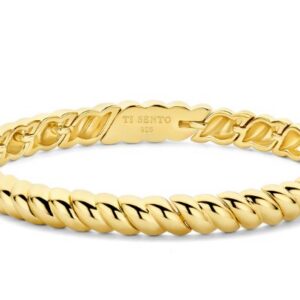 Sterling silver gold vermeil bangle