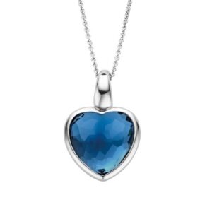 Sterling silver heart necklace