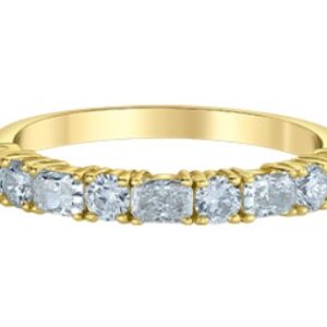 10K yellow gold lab grown diamond wedding band